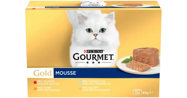 Gourmet Gold Mousse kassitoidu valik 12x85g