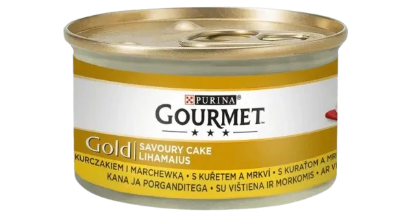 Täissööt. Kiisueine kana-porgandi, GOURMET GOLD, 85g