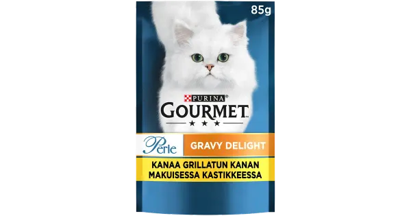 Gourmet Perle Gravy Delight kassitoiduvalik kanaliha, grillkana 85g