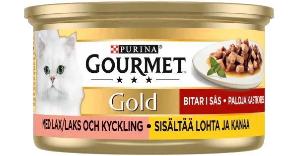 Gourmet täissööt kassidele lõhe ja kanalihaga 85 g