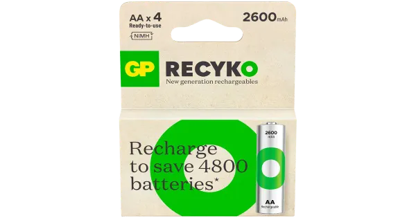 GP laetavad patareid nimh aa 2600mah 4tk