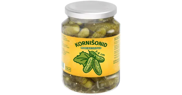 Greem kornišonid 3-6 cm 720 ml/370g