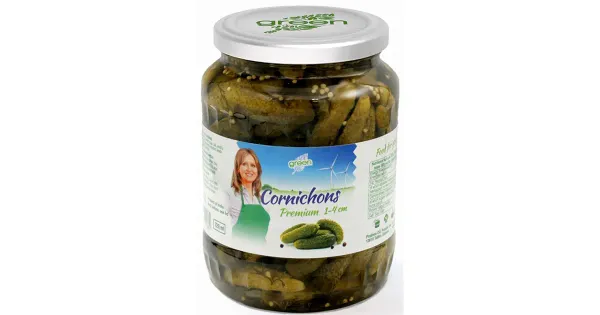 Green kornišonid 1-4 cm marineeritud 720 ml
