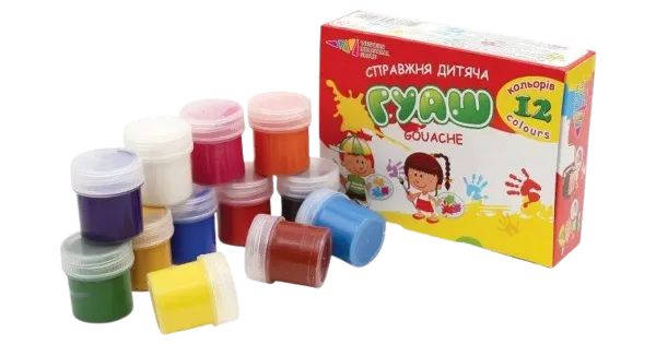Guašš 12 värvi 20 ml