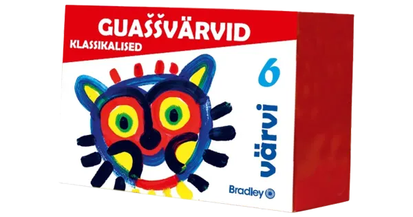 Guašš 6 värvi, a'20 ml, klassikaline