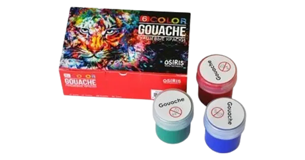 Guažžvärvid 6 värvi osiris, 20ml
