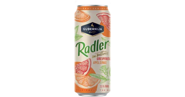 Gubernija Radler grapefruit orange alkohoolne jook 2,5%vol 500ml