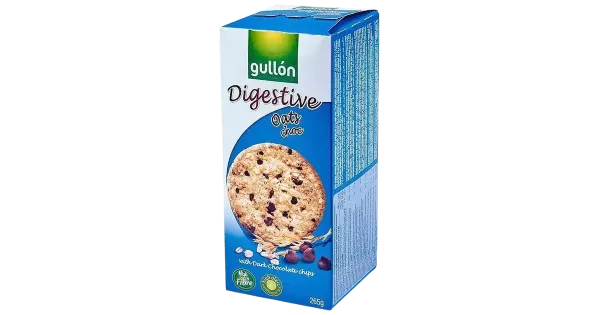 Gullon digestive küpsised kaera ja šokolaaditükkidega 265g