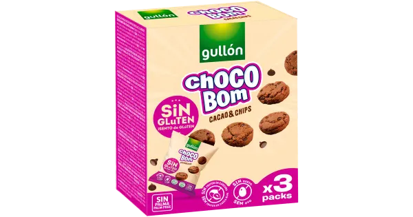 Gullon gluteenivaba mini šokolaadiküpsis šokolaaditükkidega 120g