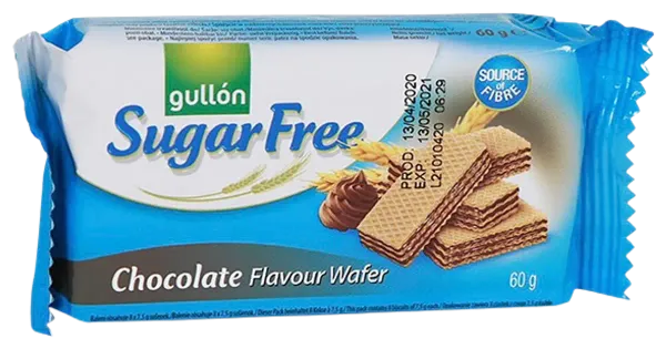 Gullon suhkruvabad šokolaadivahvlid 60 g