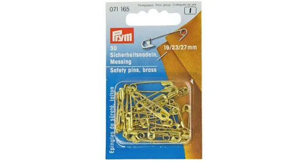 Haaknõelad 23mm 30tk kuldne