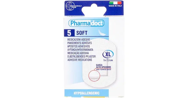 Haavapadi Pharmadoct Soft Hypoallergenic 5tk
