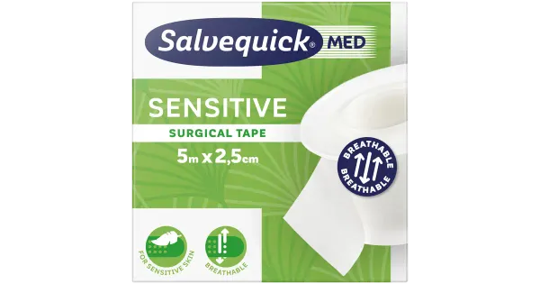 Haavateip Salvequick Sensitive 5mx2,5cm