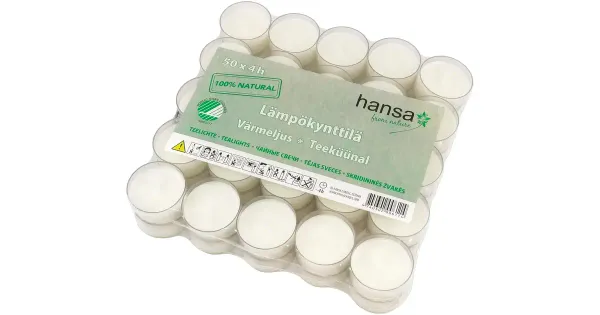 Hansa Candle teeküünlad 50tk 4H Swan