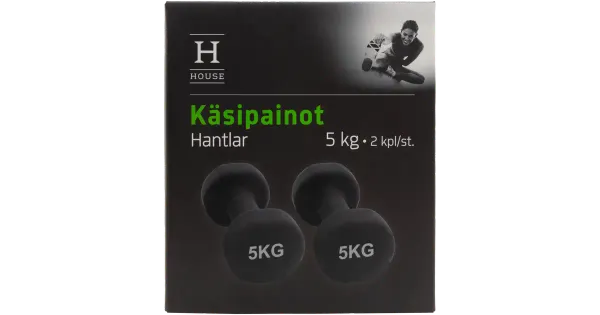 Hantlid House 2x5kg neopreen