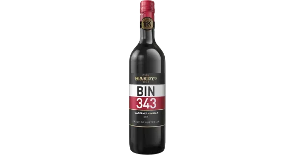 Hardys Bin 343 Cabernet Shiraz GT vein 13,5%vol 750ml