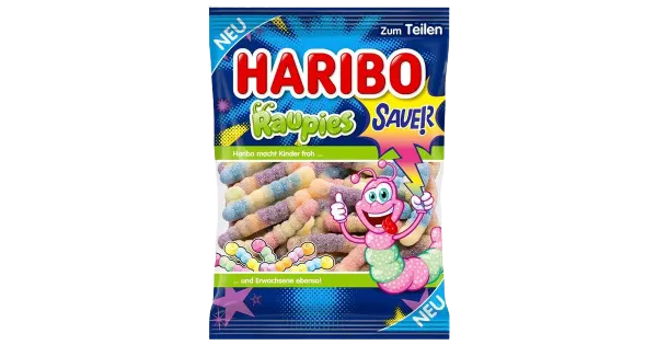 Haribo Röövikud, hapud kummikommid 160g