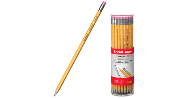 Harilik pliiats kummiga amber 101 hb