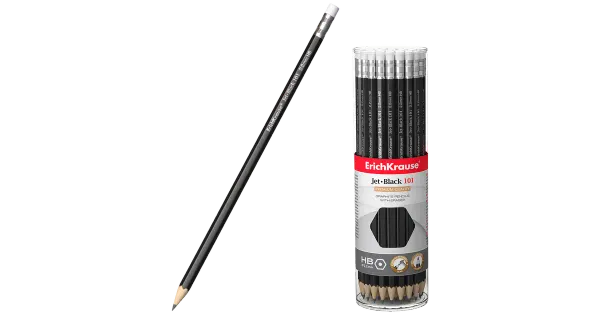 Harilik pliiats kummiga jet black 101 hb