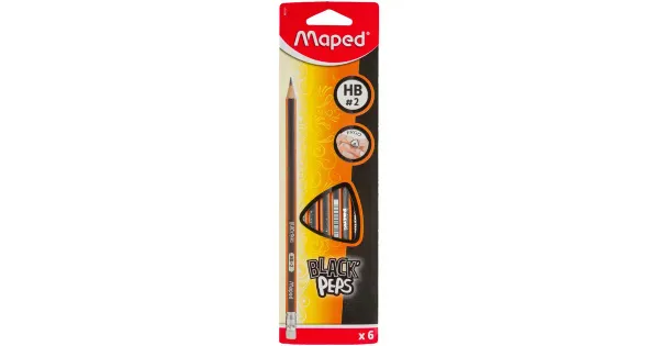 Harilik pliiats kummiga maped 6 tk