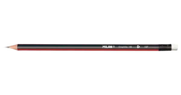 Harilik pliiats milan hb kolmnurkne kustukummiga
