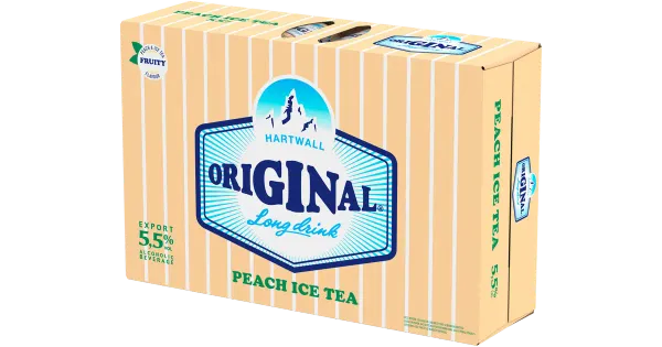 Hartwall Original Long Drink Peach Ice Tea muu alkohoolne jook 5,5%vol 24x330 ml