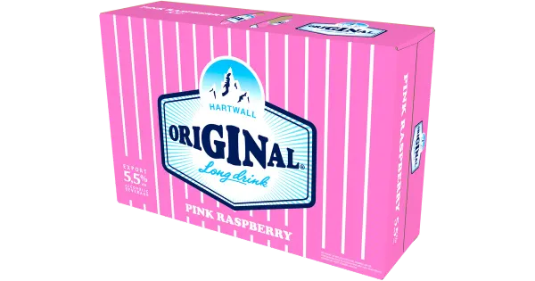 Hartwall Original Long Drink Pink Raspberry muu alkohoolne jook 5,5%vol 24x330 ml