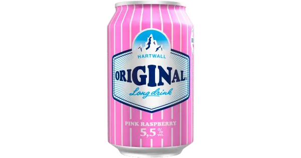 Hartwall Original Long Drink Pink Raspberry muu alkohoolne jook 5,5%vol 330 ml