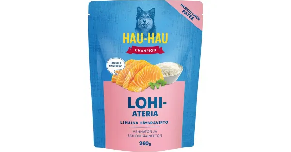 Hau-Hau Champion eine lõhega koertele 260g