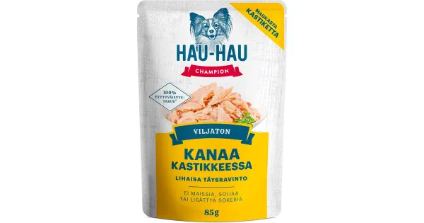 Hau-Hau Champion koeratoit kanalihaga kastmes 85 G