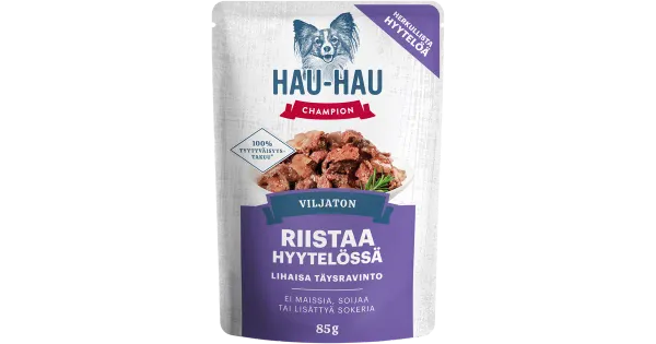Hau-Hau Champion koeratoit lihaga tarretises 85 G