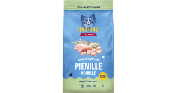 Hau-Hau Champion koerte kuivtoit kana-riisi ja kaeraga 2kg