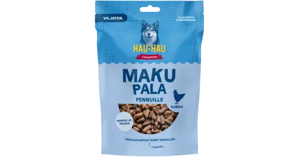 Hau-Hau Champion teraviljata maiuspala koertele kanaga 200g