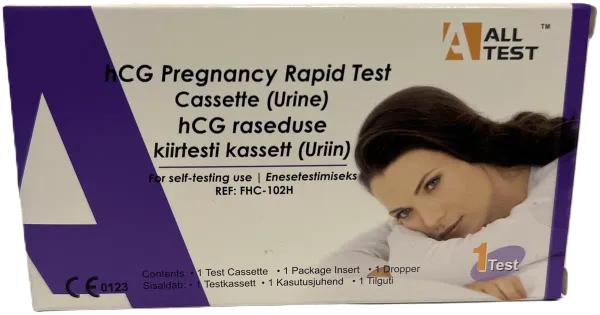 HCG kiirtesti kassett raseduse määramiseks