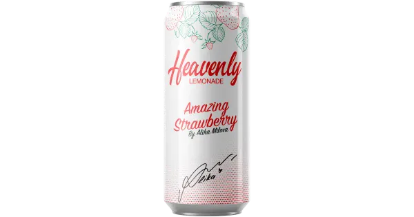 Heavenly Lemonade maasikamaitseline karboniseeritud karastusjook 330 ml