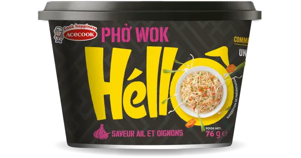 Hello küüslaugu- ja sibulamaitselised riisinuudlid 76g