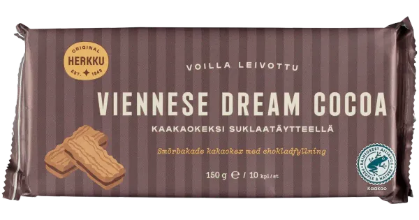 Herkku kakao küpsised šokolaaditäidisega 150g
