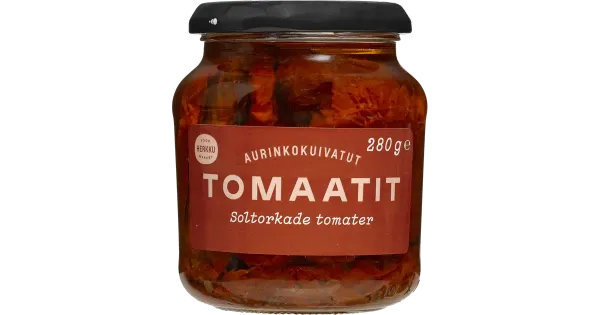 Herkku päikesekuivatatud tomatid oliiviõlis 280 g