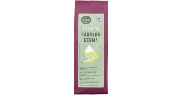 Herkku pirni-kooremaitseline roheline tee 80g