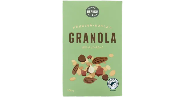 Herkku šokolaadi-pähkligranola 360 g