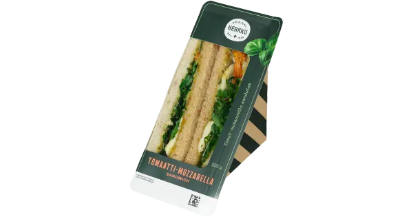 Herkku tomati ja Mozzarella juustuga võileib, 205 g