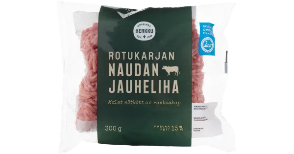Herkku veisehakkliha 15% 300g