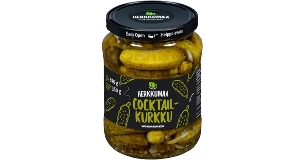 Herkkumaa kornišonid 670/360 g