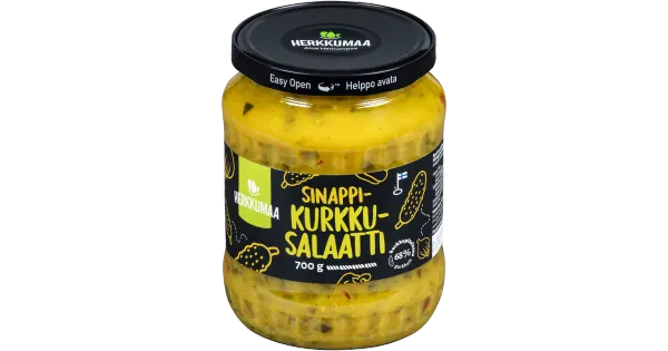 Herkkumaa kurgisalat sinepiga 700 g