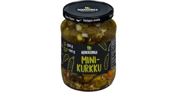 Herkkumaa minikurgid 330/190g