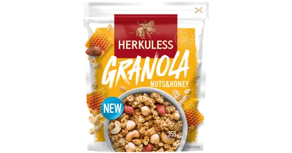 Herkuless granola müsli pähklite ja meega 350g