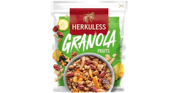 Herkuless granola müsli puuviljadega 350g