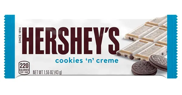 HERSHEY'S Cookies N Creme maius 43g