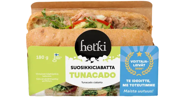 Hetki Fresh lemmik-ciabatta tuunikala ja avokaadoga, 180 g