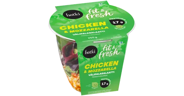 Hetki Fresh pastasalat kana ja Mozzarella juustuga, 250 g